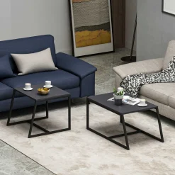 Minimal Couchtisch | 100 % MELAMIN | Anthrazit