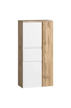 Mittelgroßer Aufbewahrungsschrank Varese | 65 x 35 x 130 cm | Weiß