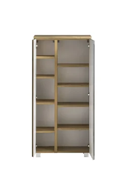 Mittelgroßer Aufbewahrungsschrank Varese | 65 x 35 x 130 cm | Betonfarbenes Design