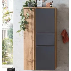 Mittelgroßer Aufbewahrungsschrank Varese | 65 x 35 x 130 cm | Weiß