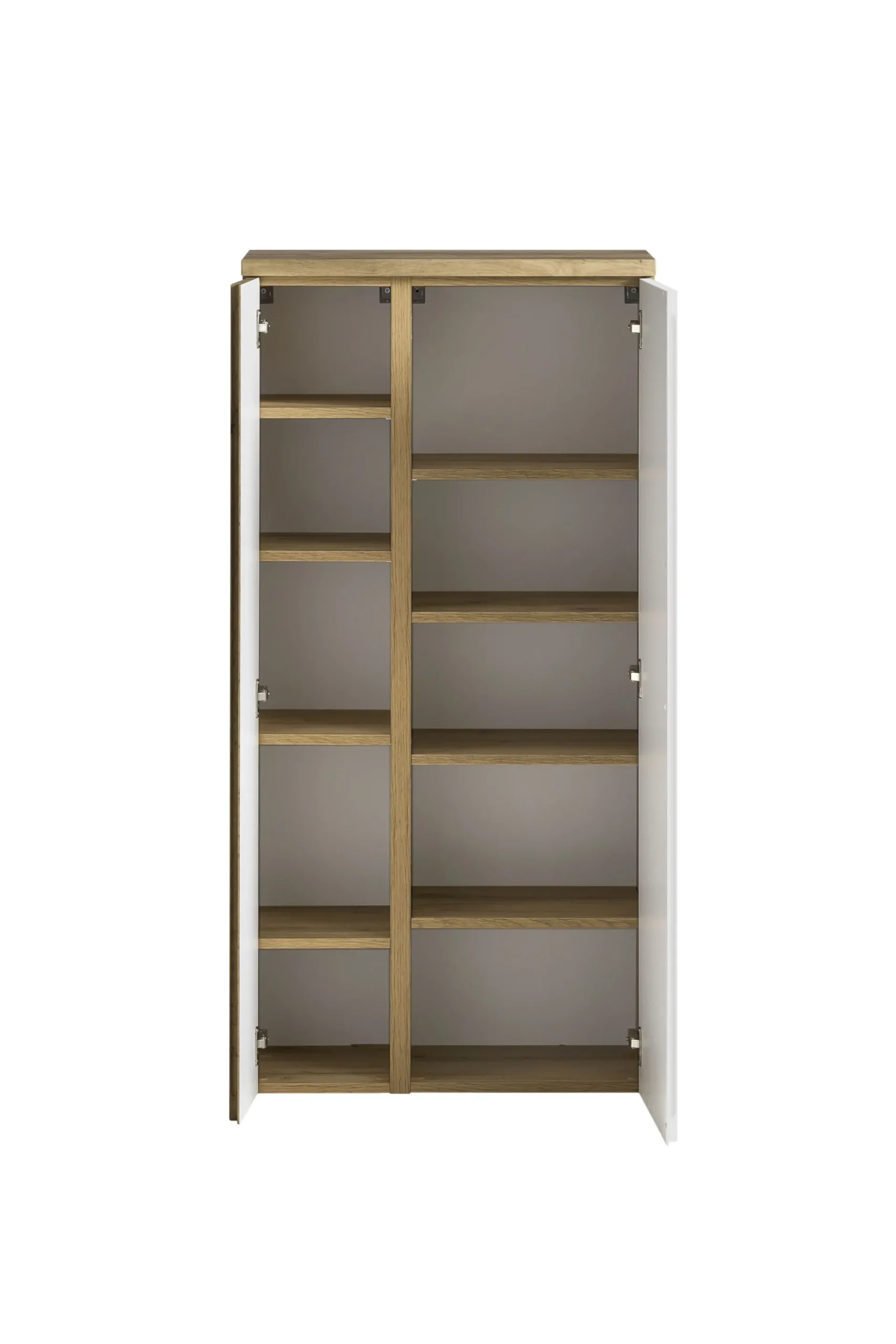 Mittelgroßer Aufbewahrungsschrank Varese | 65 x 35 x 130 cm | Weiß