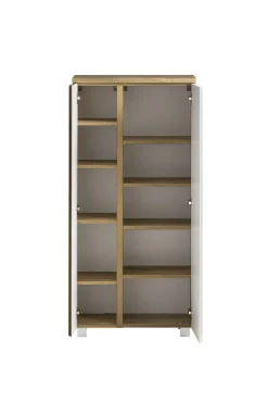 Mittelgroßer Aufbewahrungsschrank Varese | 65 x 35 x 130 cm | Weiß