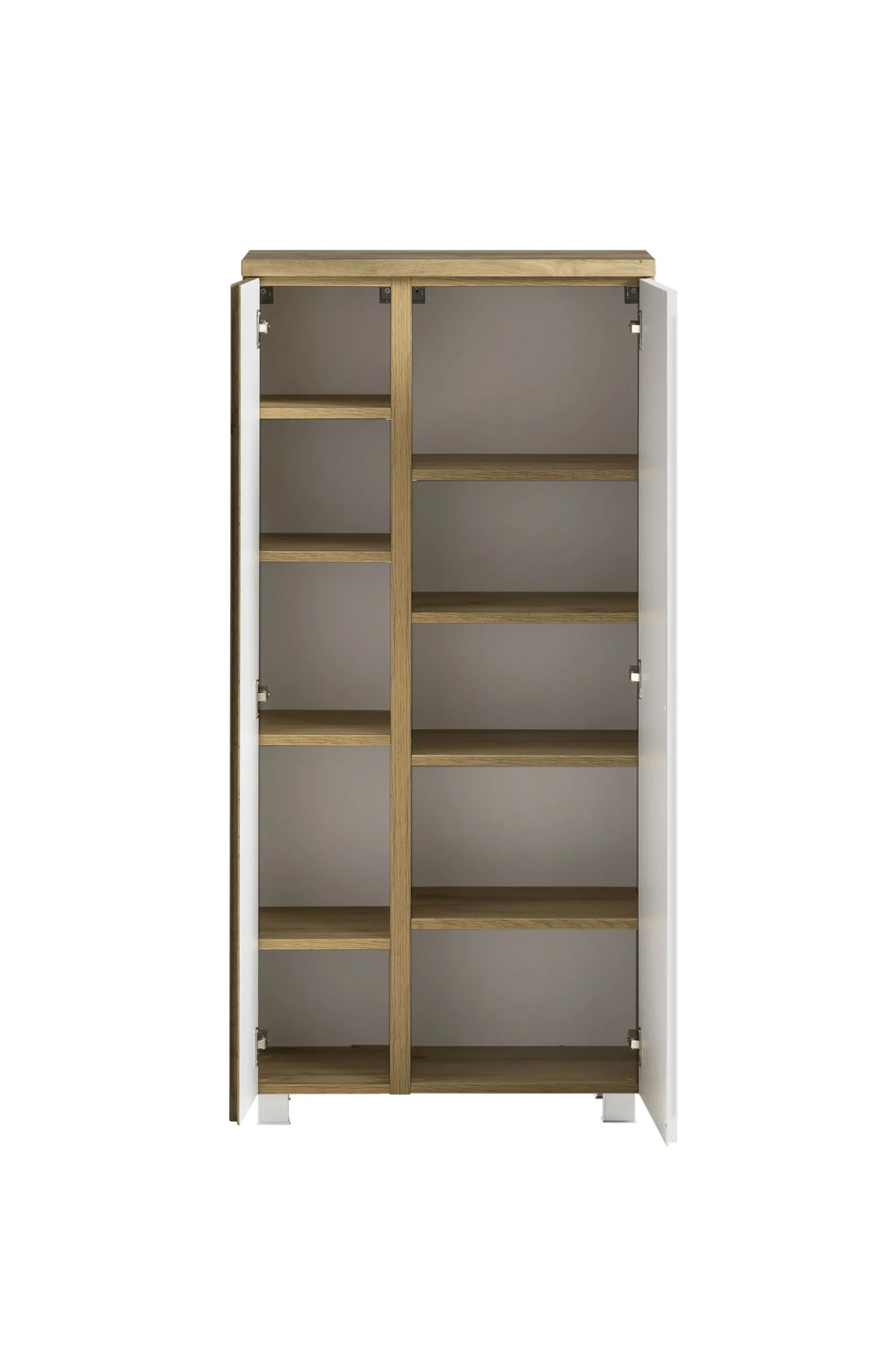 Mittelgroßer Aufbewahrungsschrank Varese | 65 x 35 x 130 cm | Weiß