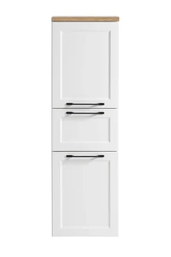 Mittelgroßer Lagerschrank Meran | 40 x 35 x 130 cm | Weiß