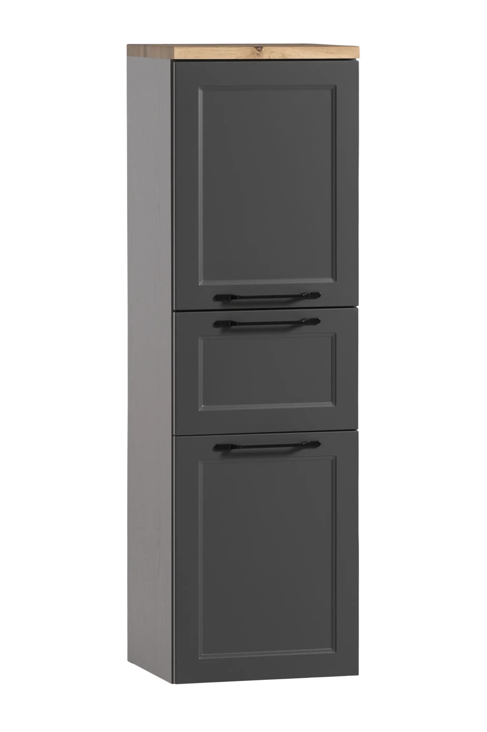Mittelgroßer Lagerschrank Meran | 40 x 35 x 130 cm | Grau