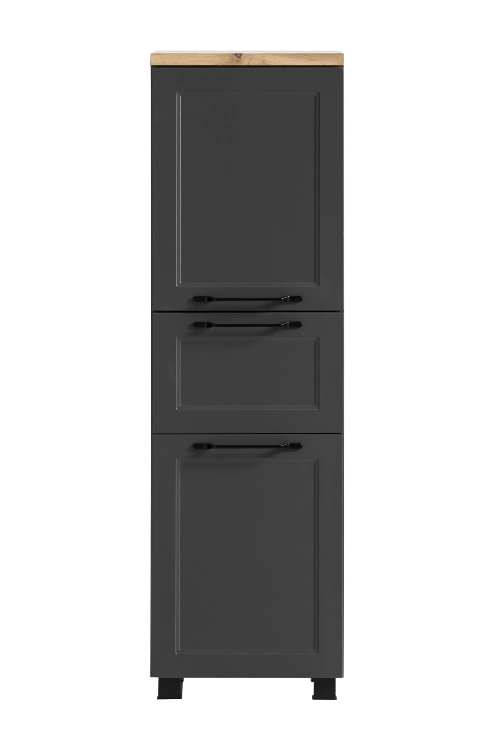Mittelgroßer Lagerschrank Meran | 40 x 35 x 130 cm | Grau