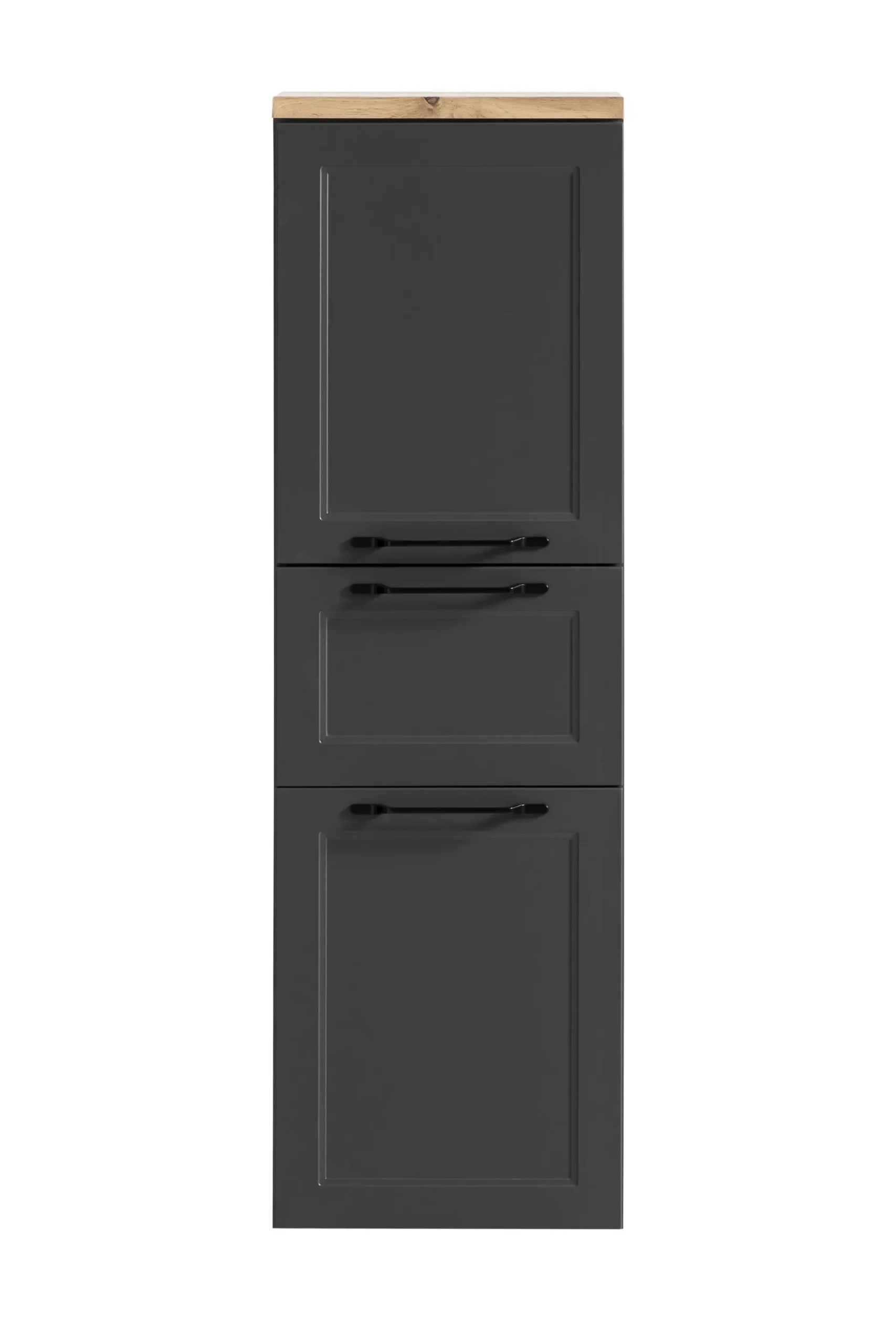 Mittelgroßer Lagerschrank Meran | 40 x 35 x 130 cm | Grau