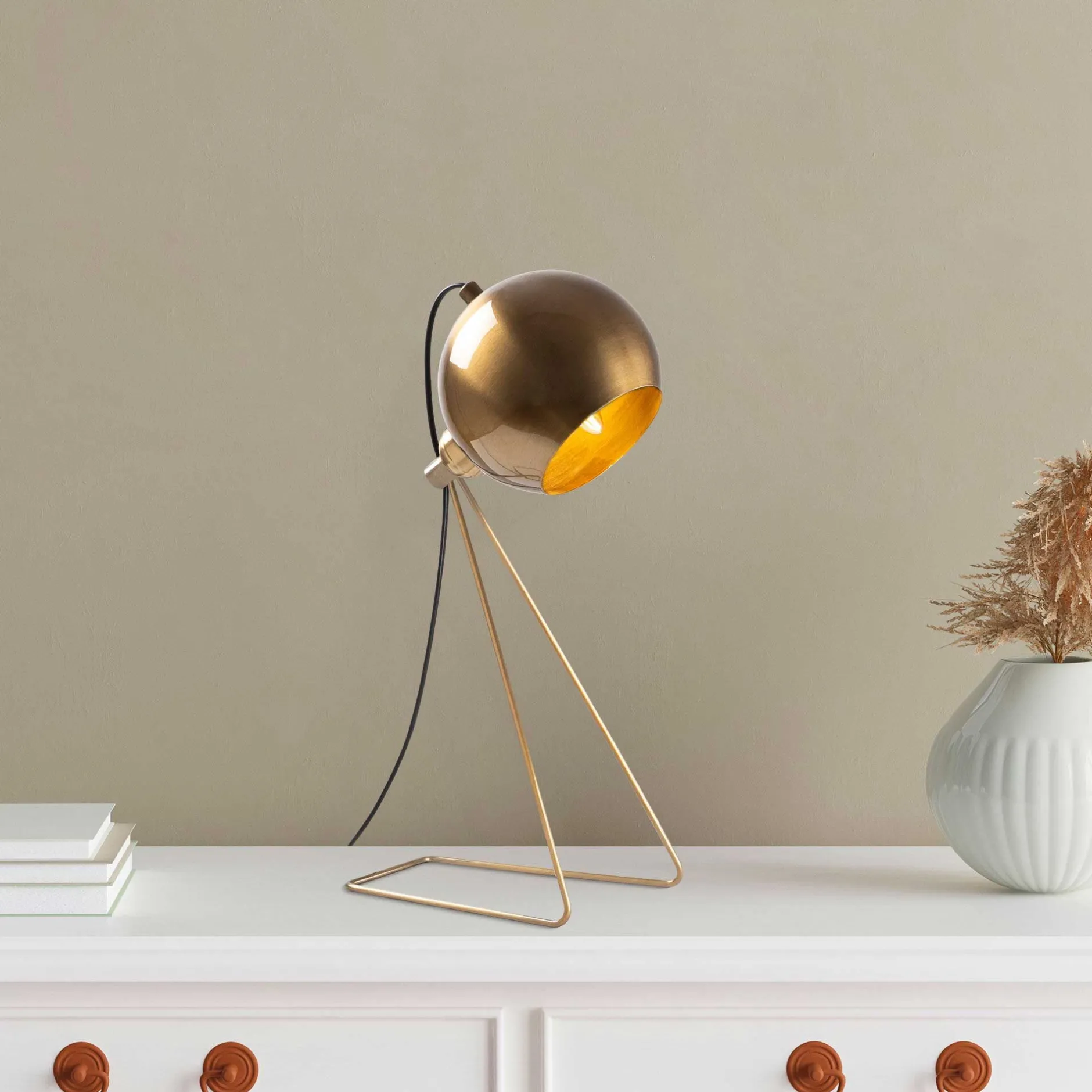 Mixed Tischlampe | METALLGEHÄUSE | Vintage
