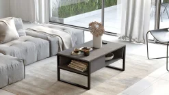 ML34 Couchtisch | 100 % MELAMIN | Silber