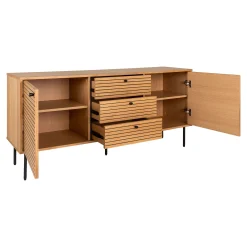 Modernes Kyoto Eichen-Sideboard mit 3 Schubladen