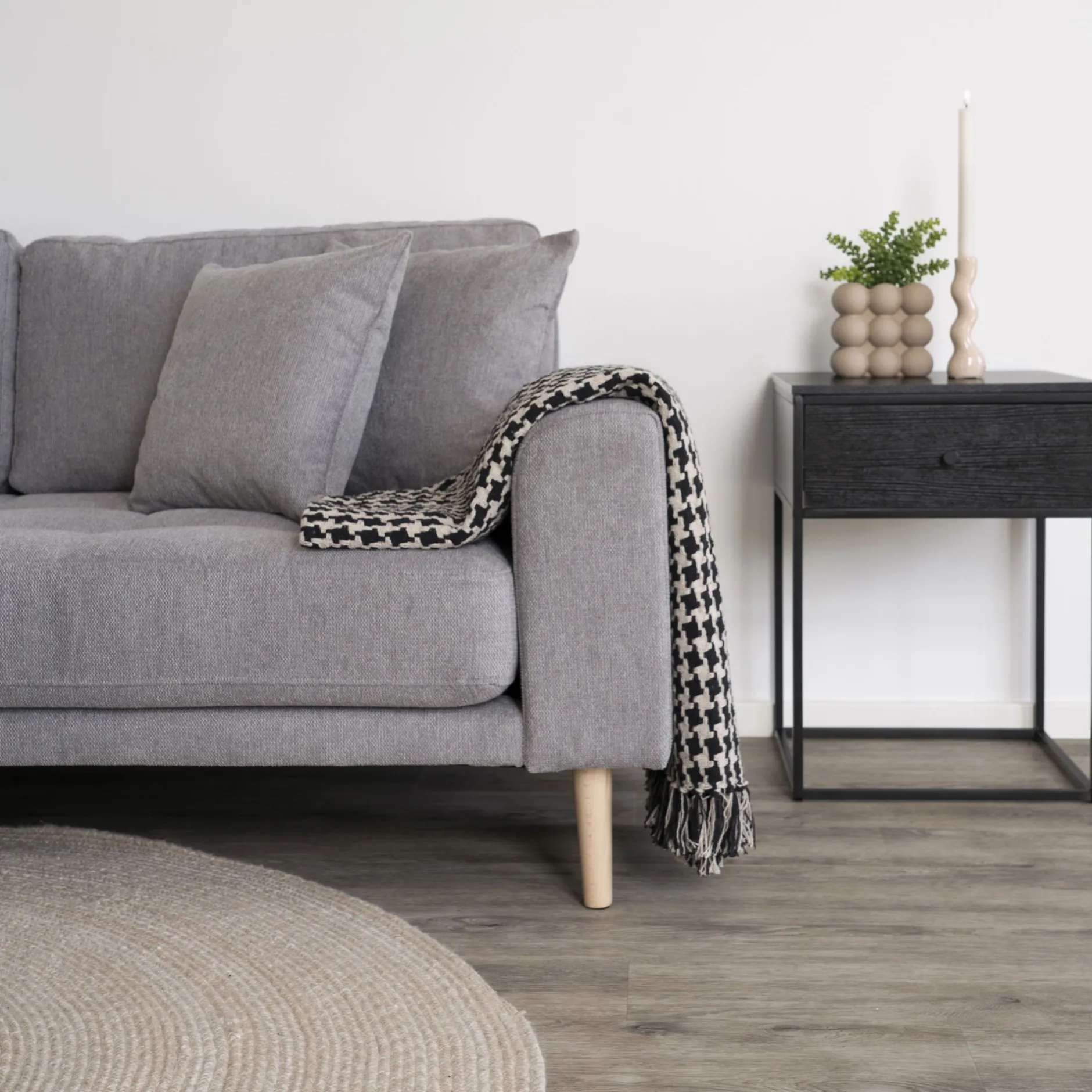 Modernes Lido Lounge Sofa - Hellgrau
