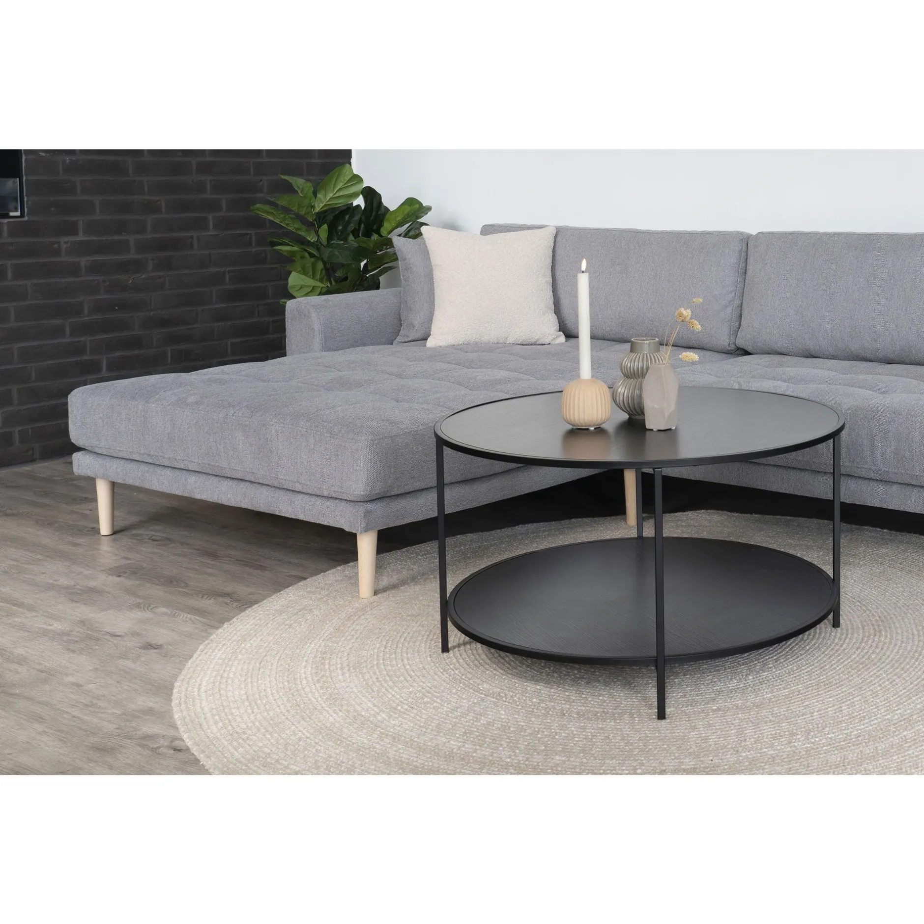 Modernes Lido Lounge Sofa - Hellgrau