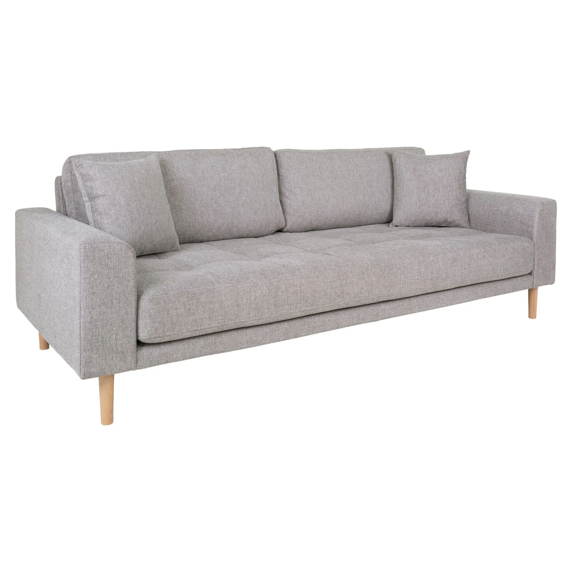 Modernes Lido 3-Sitzer Sofa - Hellgrau