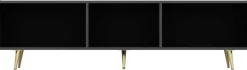 Modisches TV-Element Woody - Anthrazit Gold