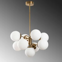Mudoni Kronleuchter | METALLGEHÄUSE | Vintage, Weiß