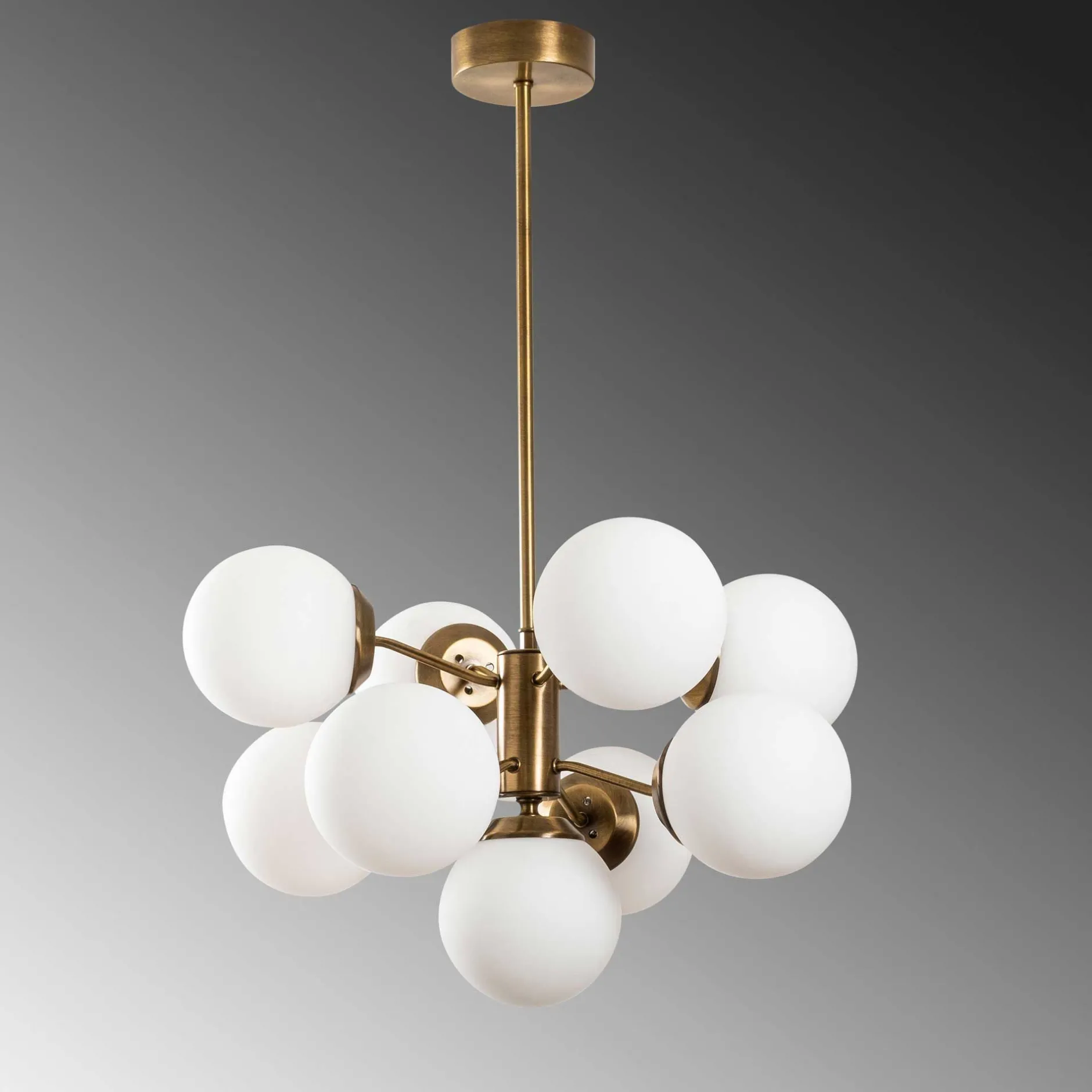 Mudoni Kronleuchter | METALLGEHÄUSE | Vintage, Weiß