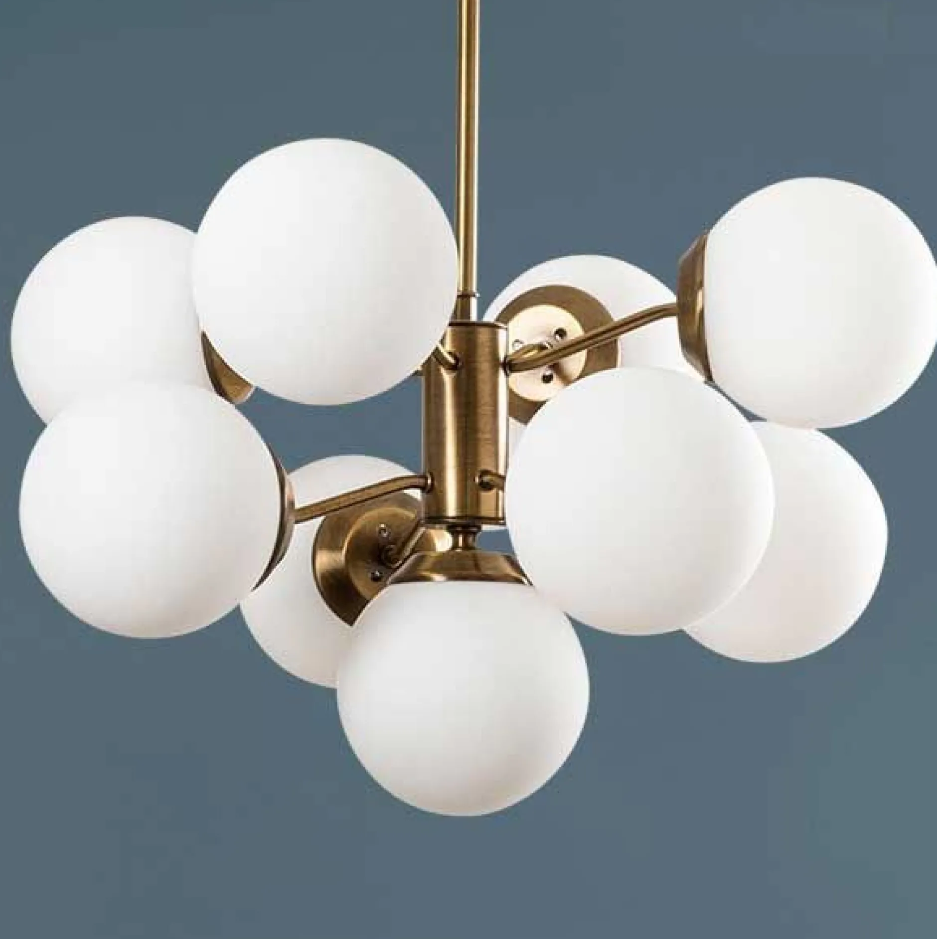 Mudoni Kronleuchter | METALLGEHÄUSE | Vintage, Weiß