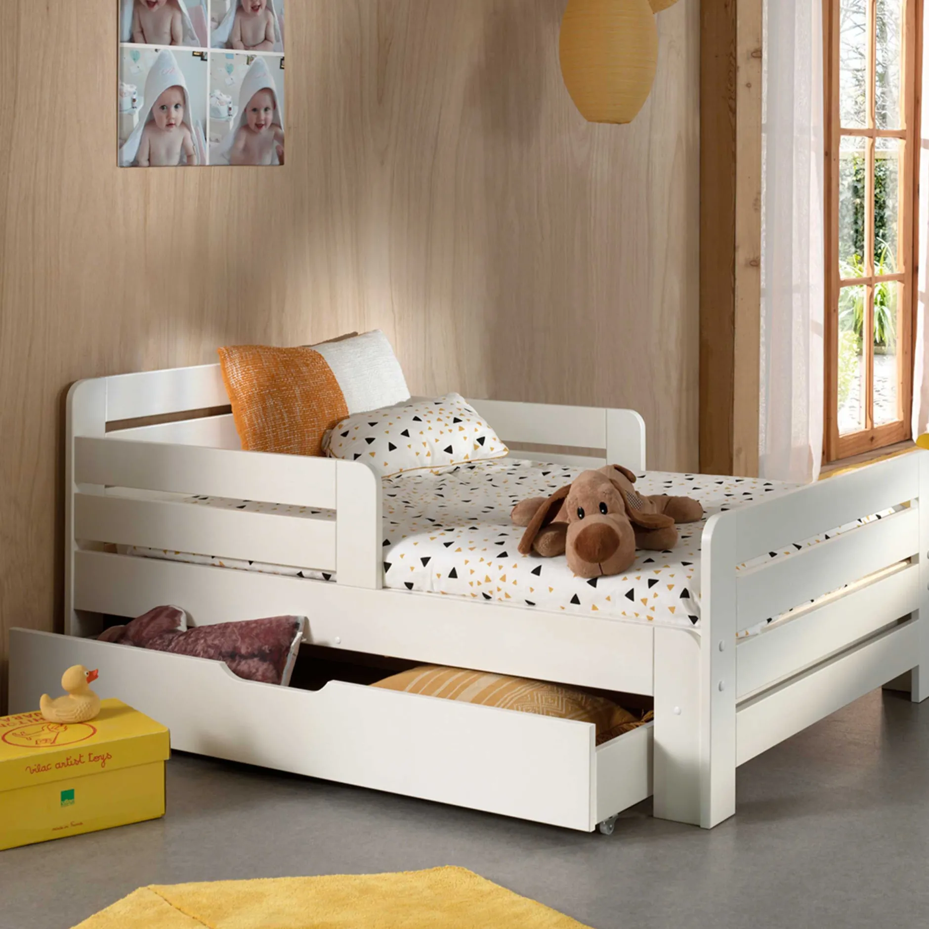 Multibett Jumper mit Bettschublade - weiß