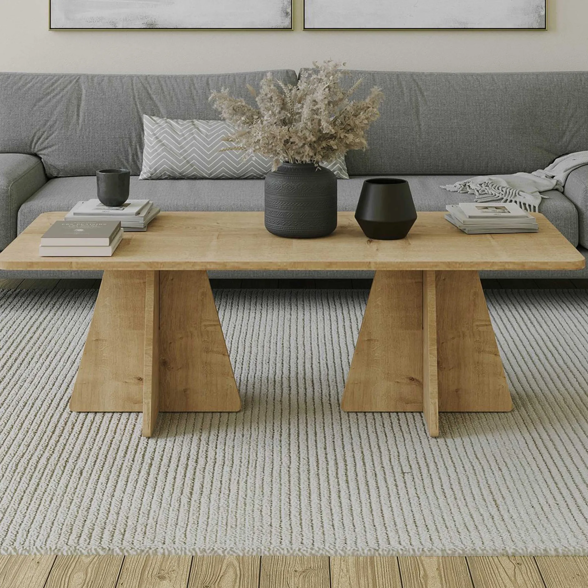 Mushroom 2 Couchtisch | 100 % MELAMIN | Saphir-Eiche