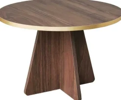 Mushroom Couchtisch | 100 % MELAMIN | Gold, Walnuss