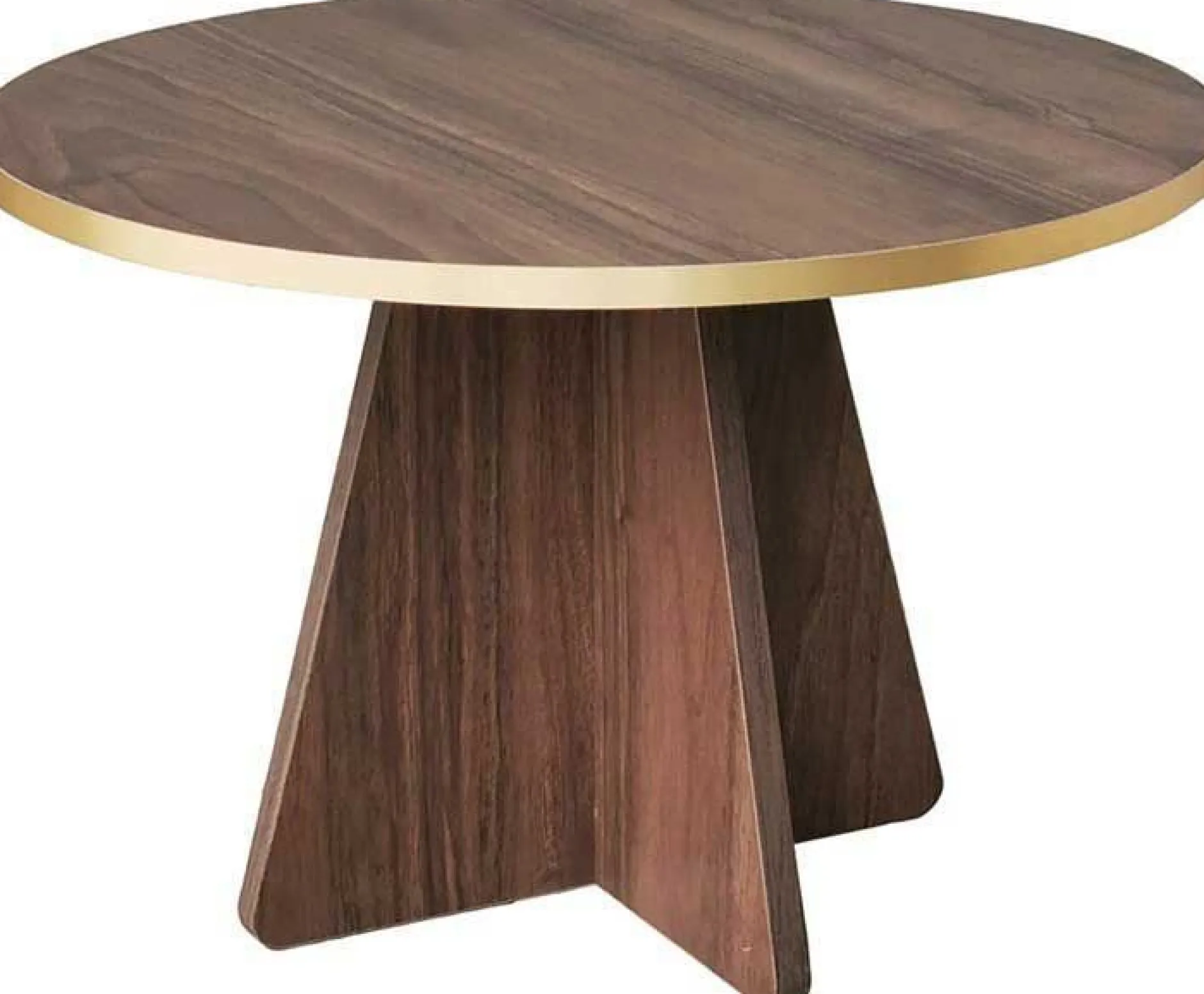 Mushroom Couchtisch | 100 % MELAMIN | Gold, Walnuss