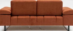Mustang 2-Sitzer-Schlafsofa | BUCHENHOLZ / SPANPLATTE | Orange