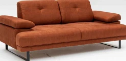 Mustang 2-Sitzer-Schlafsofa | BUCHENHOLZ / SPANPLATTE | Orange