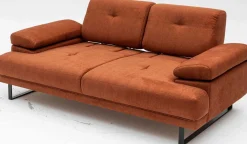 Mustang 2-Sitzer-Schlafsofa | BUCHENHOLZ / SPANPLATTE | Orange