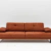 Mustang 3-Sitzer-Schlafsofa | BUCHENHOLZ / SPANPLATTE | Orange