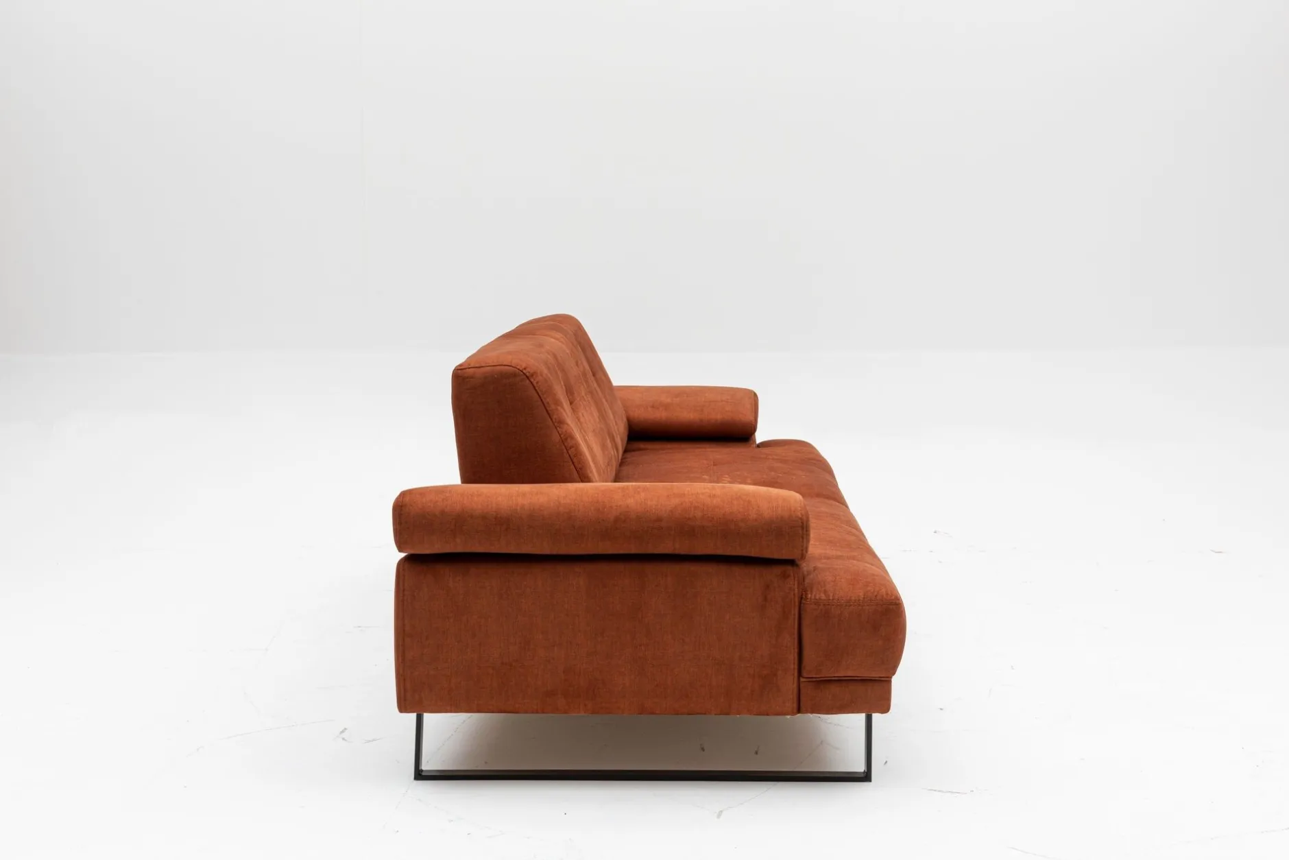 Mustang 3-Sitzer-Schlafsofa | BUCHENHOLZ / SPANPLATTE | Orange