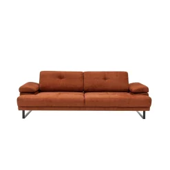 Mustang 3-Sitzer-Schlafsofa | BUCHENHOLZ / SPANPLATTE | Orange