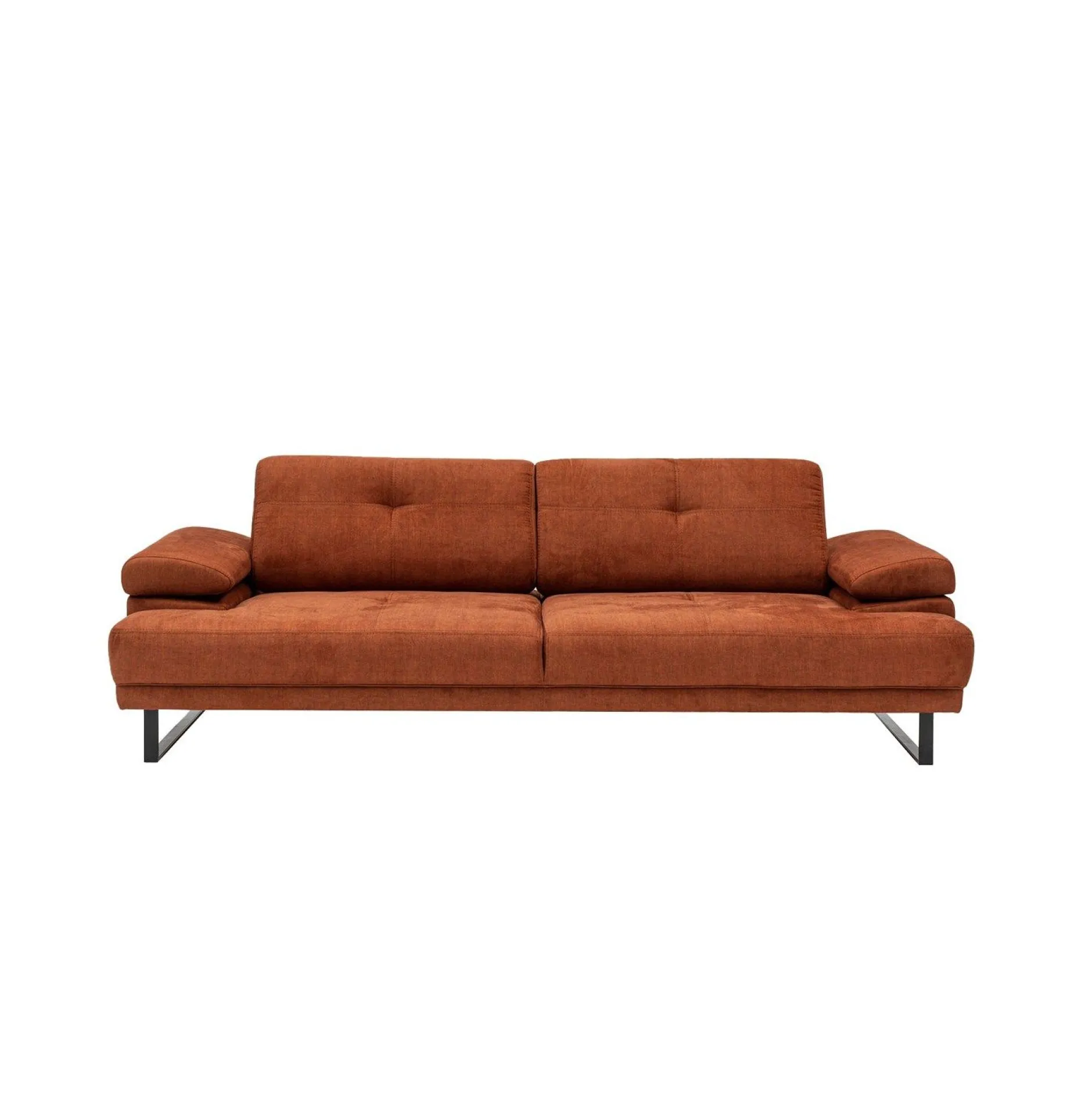 Mustang 3-Sitzer-Schlafsofa | BUCHENHOLZ / SPANPLATTE | Orange