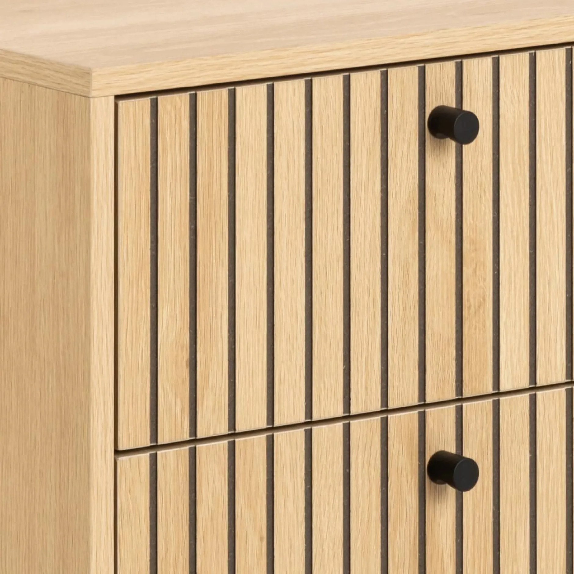 Nachttisch Albany - 46x40x70cm - 2 Schubladen - Eiche Dekor