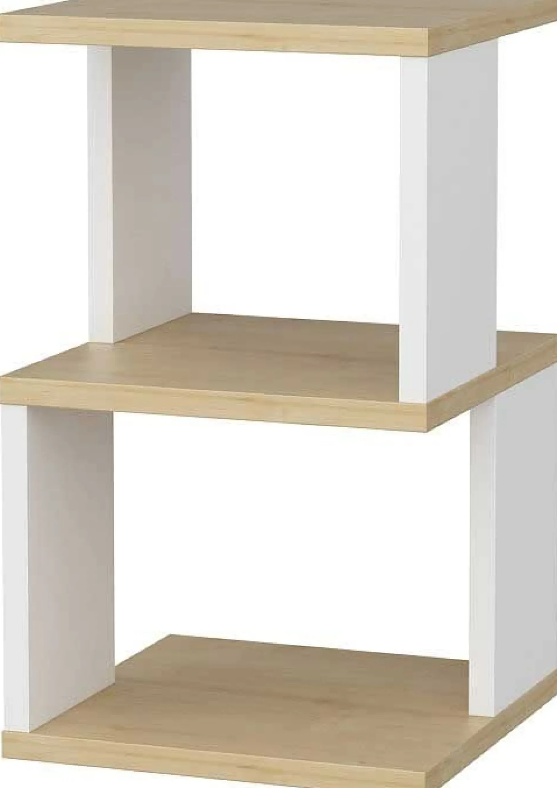 Nachttisch Carter - 100% MELAMINE - Eiche - 29,6 x 49,4 x 29,6 cm