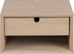 Nachttisch Cedro 37x32cm, 1 Schublade - Eiche weiß