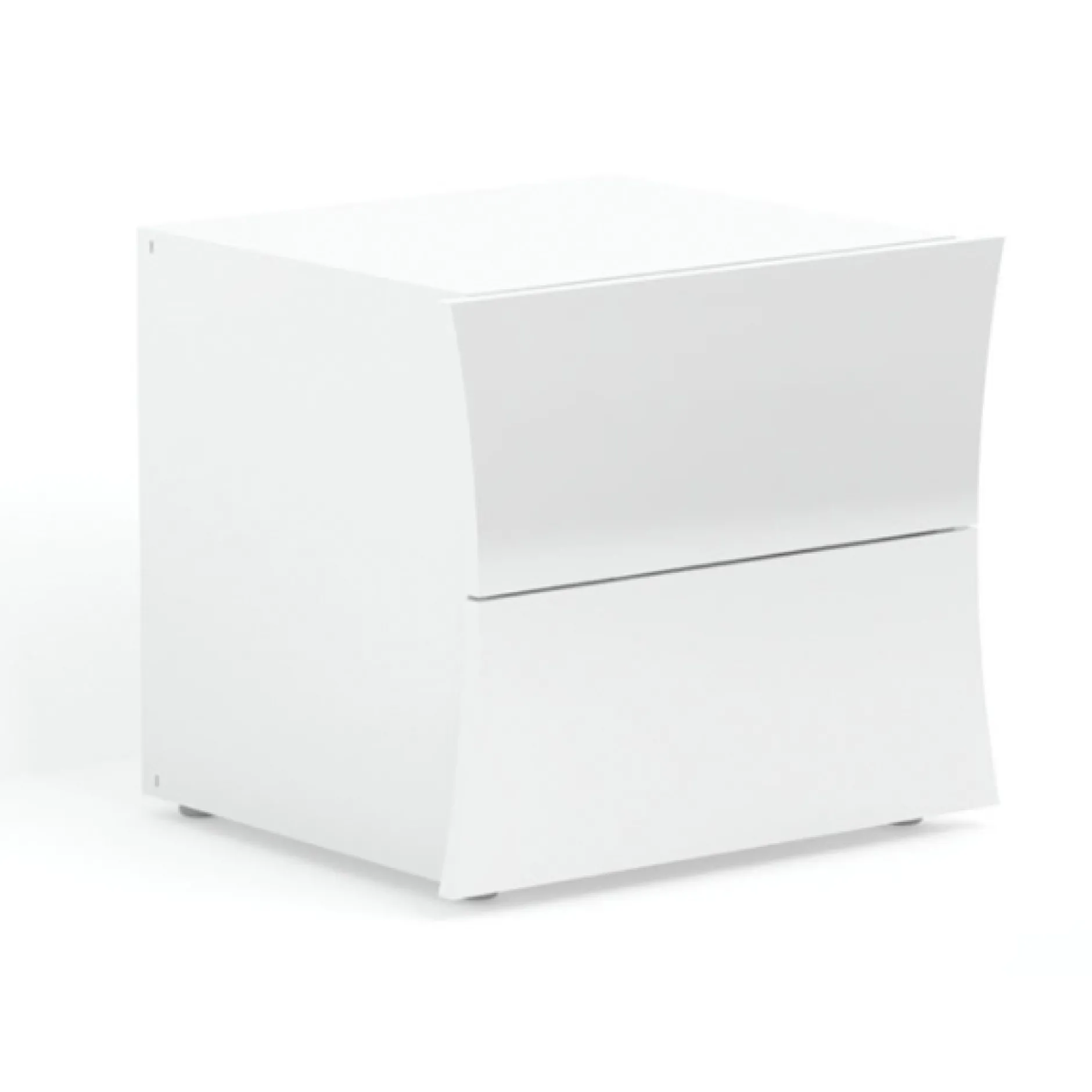 Nachttisch Fonte | 50 x 40 x 41,3 cm | High Gloss White