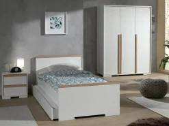 Nachttisch London softclose - weiß