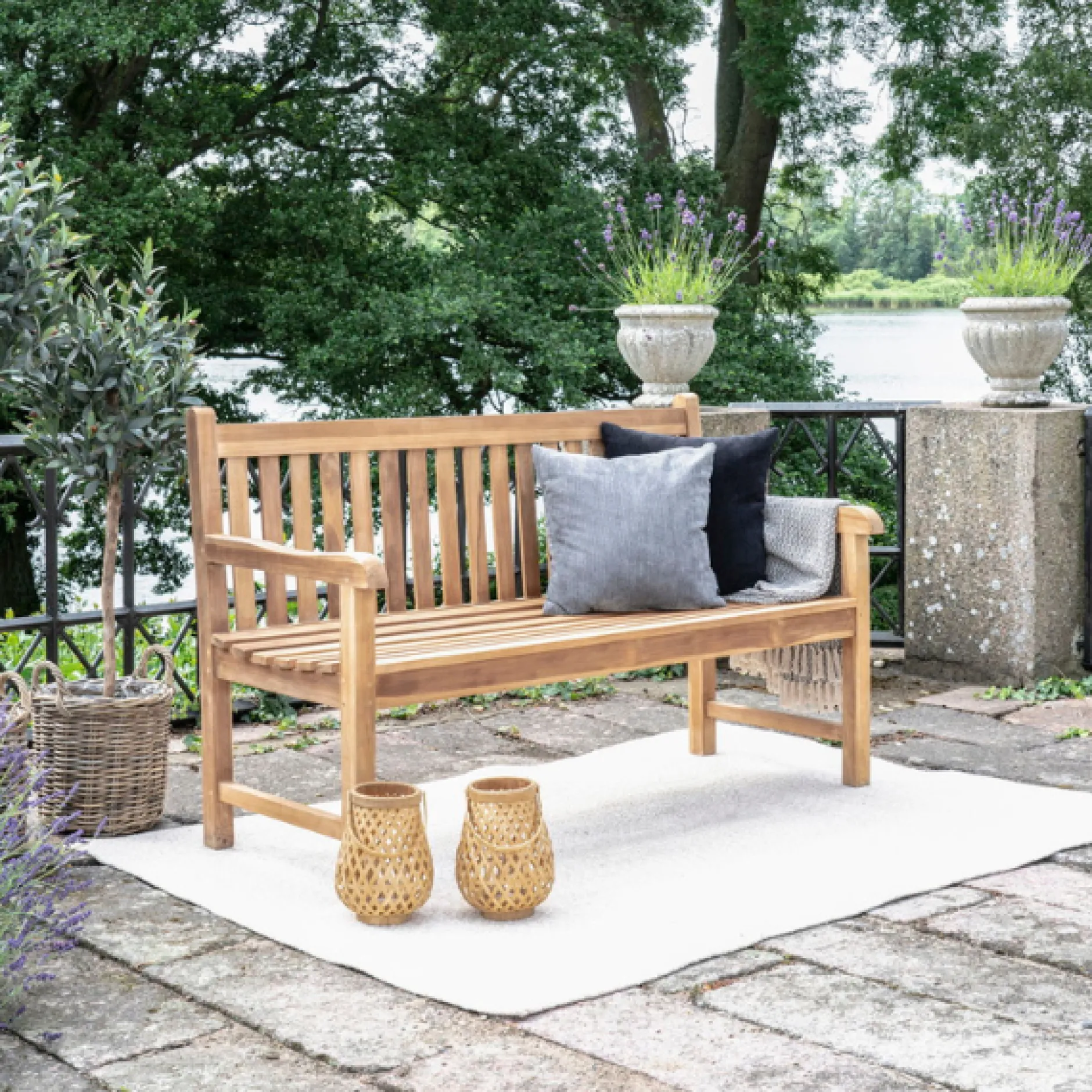 Natürlich schöne Teakholz Cabo Bank - 150x62x92 cm