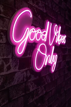 Neon Graph Dekorative LED-Beleuchtung aus Kunststoff | Rosa | 37 x 62 x 2 cm
