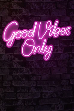 Neon Graph Dekorative LED-Beleuchtung aus Kunststoff | Rosa | 37 x 62 x 2 cm