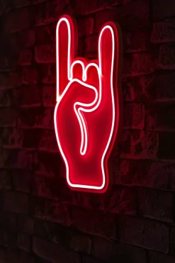 Neon Graph Dekorative LED-Beleuchtung aus Kunststoff | Rot | 25 x 44 x 3 cm