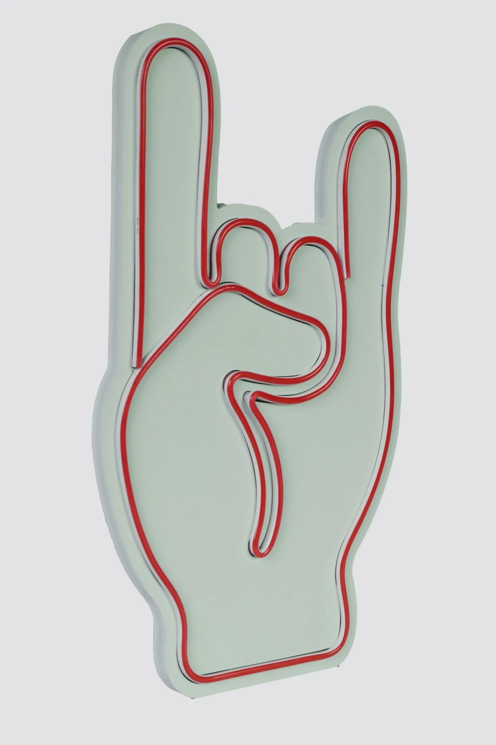 Neon Graph Dekorative LED-Beleuchtung aus Kunststoff | Rot | 25 x 44 x 3 cm