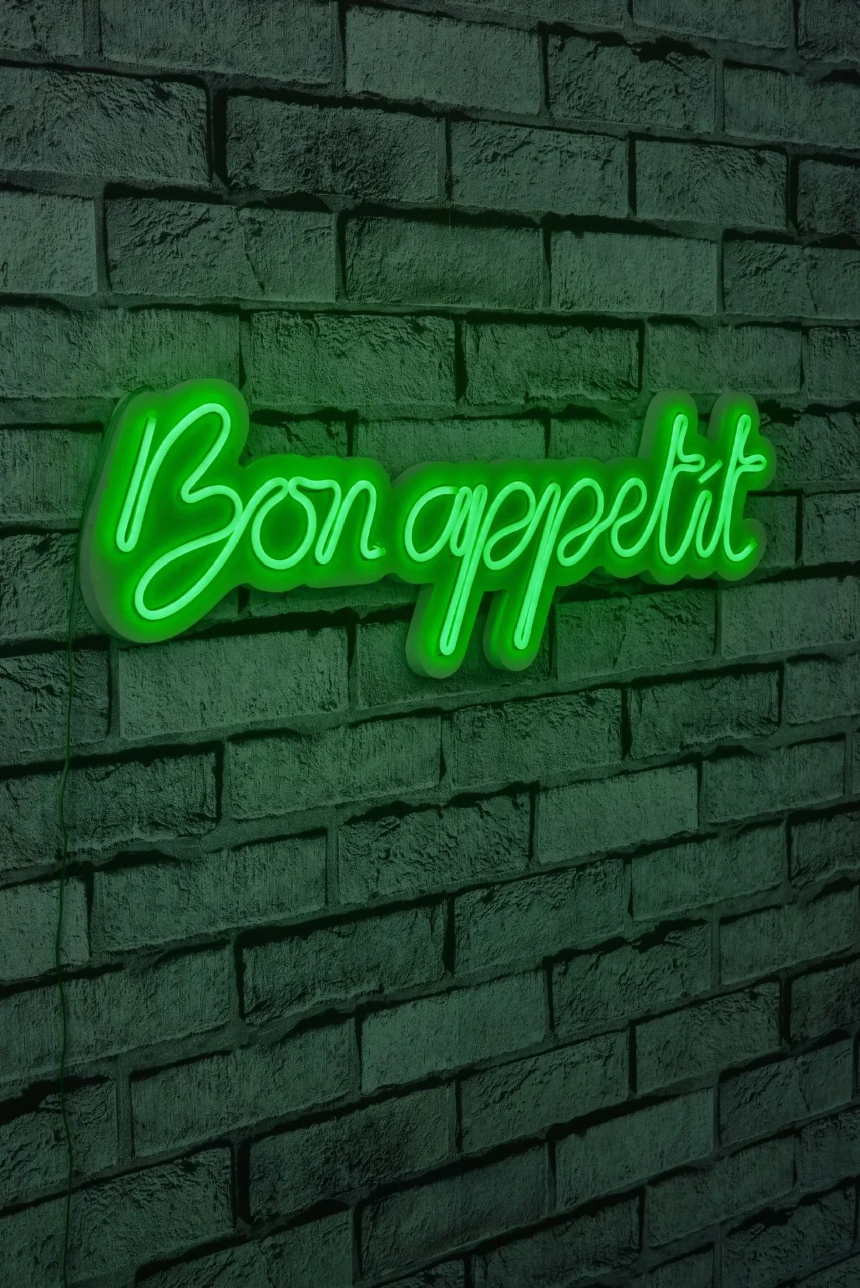 Neon Graph Dekorative LED-Beleuchtung aus Kunststoff | Grün | 60 x 18 x 2 cm