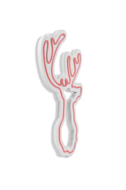 Neon Graph Dekorative LED-Beleuchtung aus Kunststoff | Rosa | 21 x 34 x 2 cm