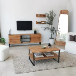 Neta C Couchtisch | Kiefernholz | Eiche