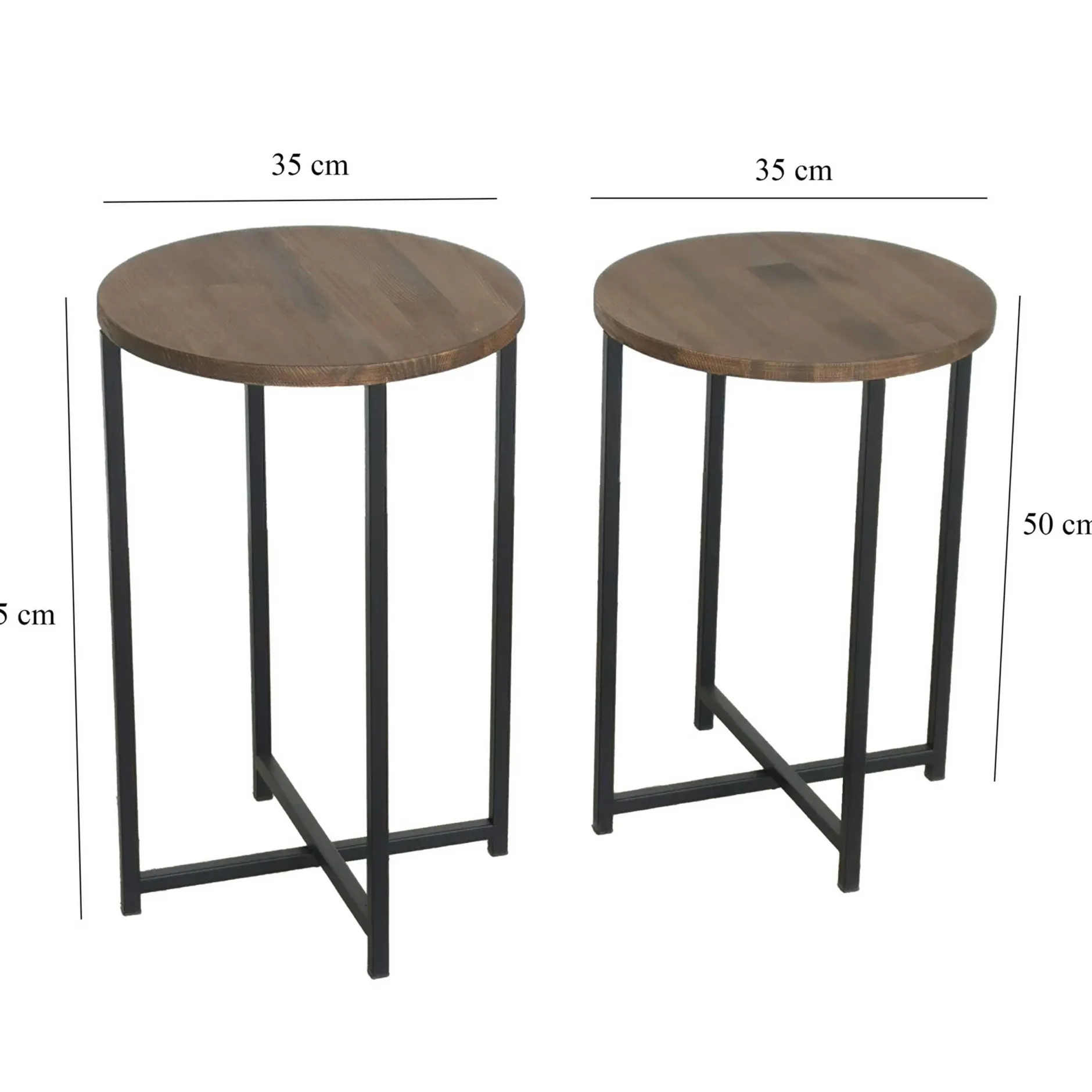 Neta Couchtisch | Kiefernholz | Walnuss