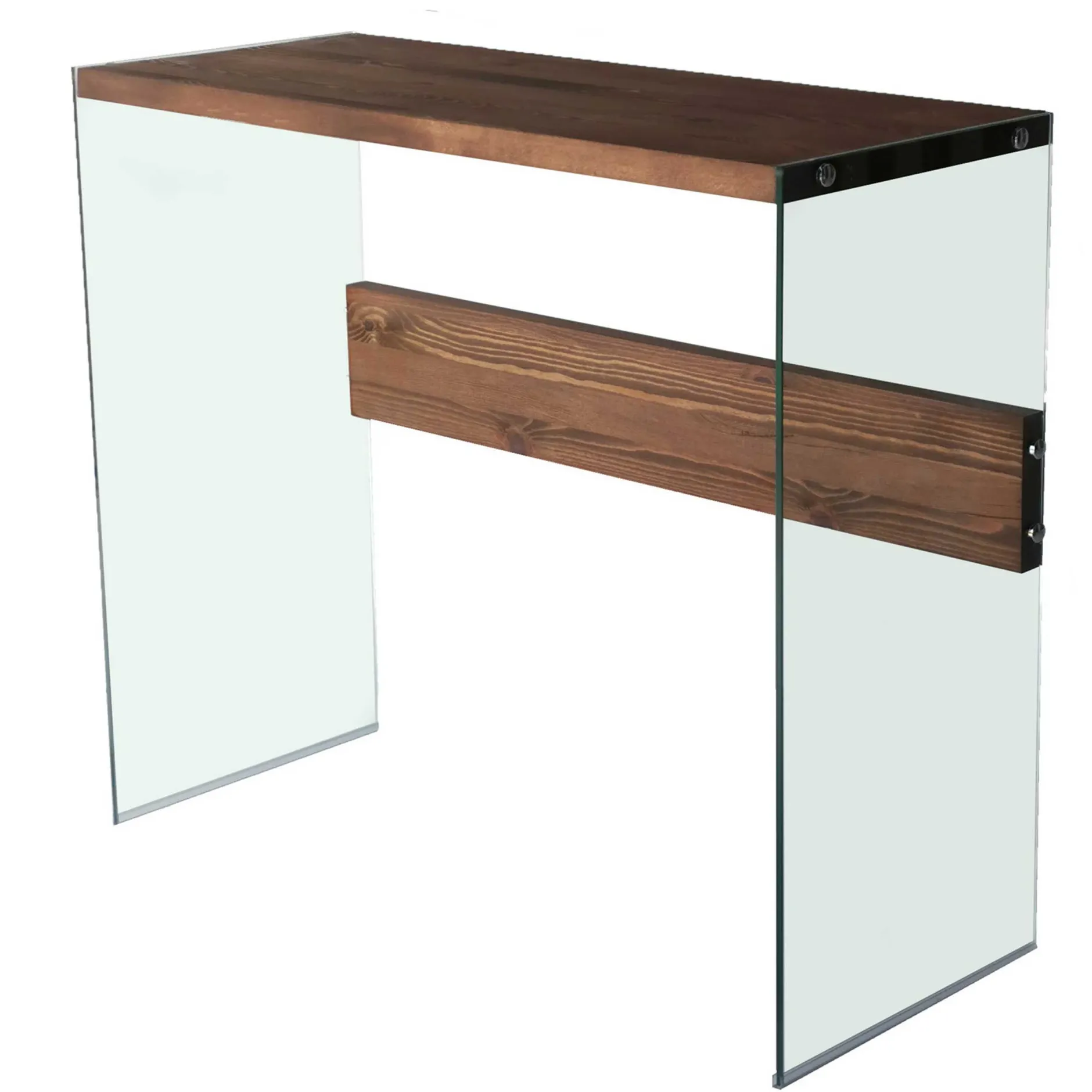 Niagara Kommode | GEHÄRTETES GLAS | Walnuss