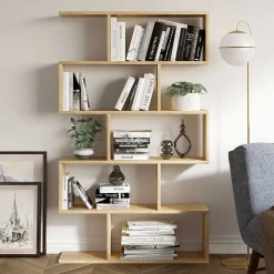 Nilüfer Bücherregal | 100 % MELAMIN | Eiche