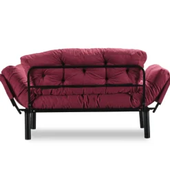 Nitta 2-Sitzer-Schlafsofa | Metallrahmen | Kastanienbraun