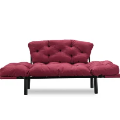 Nitta 2-Sitzer-Schlafsofa | Metallrahmen | Kastanienbraun